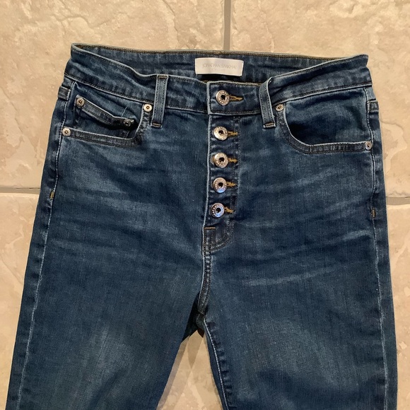 Jonathan Simkhai High Rise Denim Jeans - Picture 2 of 9